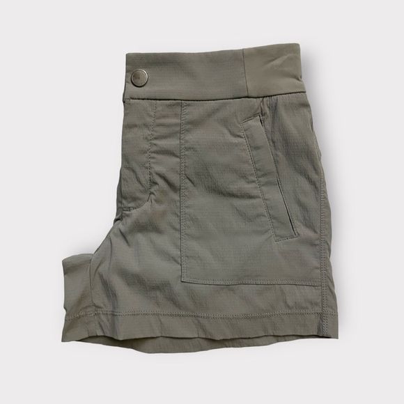 Athleta Trekkie Shorts 4” 0 Grey Womens Outdoor Trail Hiking Athletic Techwear - Picture 10 of 11